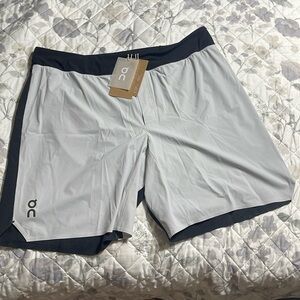 On Running Men's Athletic Shorts - Black and Gray